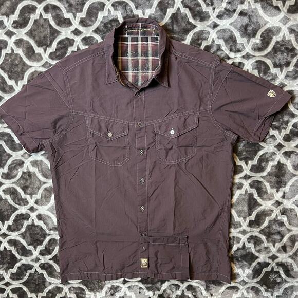 Kuhl Other - Kuhl Outdoor Performance Button Up Mens Small Lightweight Ripstop Nylon Stealth